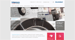 Desktop Screenshot of interpon.cz