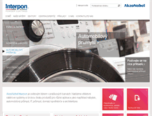 Tablet Screenshot of interpon.cz